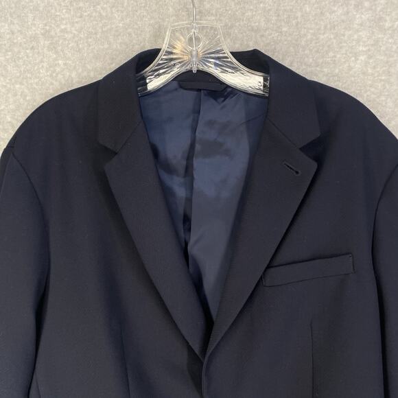 💙 Armani Exchange Mens 40 Navy Blazer New Poly Viscose Blend 💙 - Picture 6 of 12
